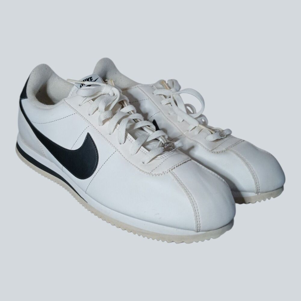 Size 15 - Nike Cortez Basic Leather White Black